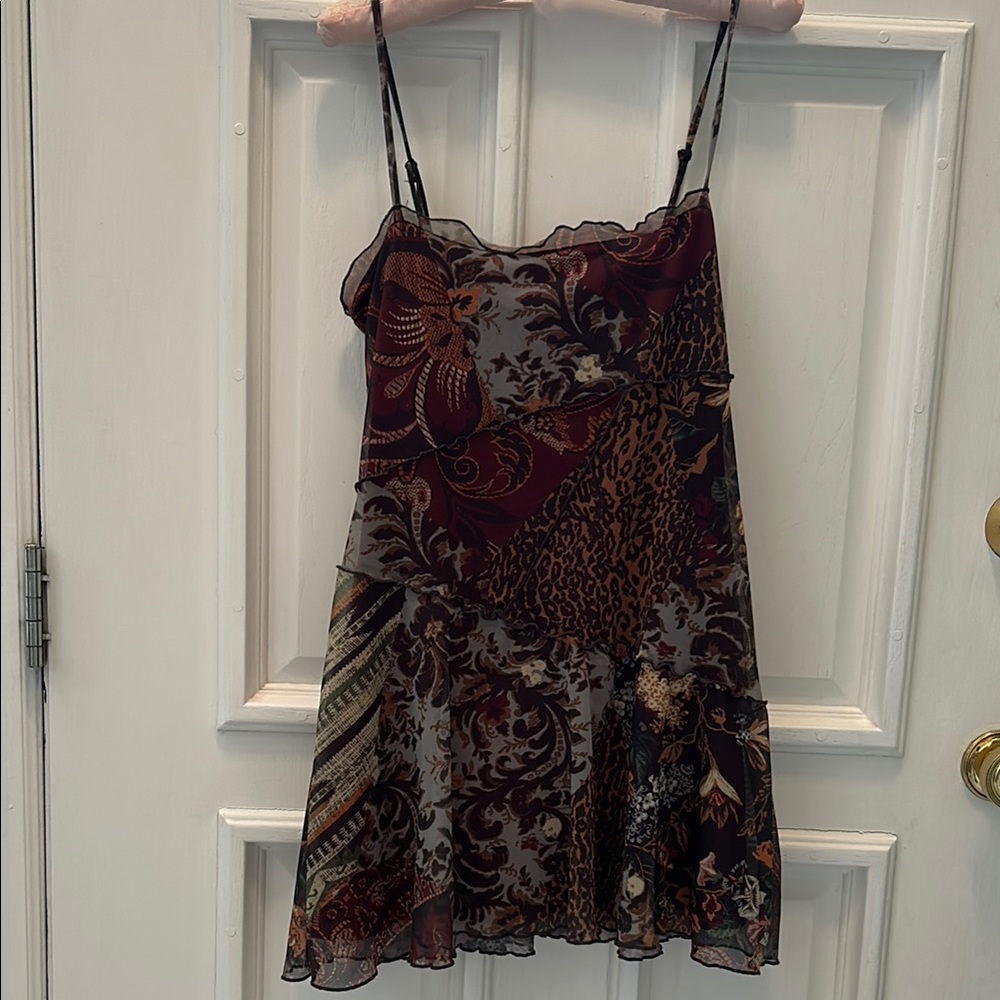 UO Floral and Animal Print Dress
